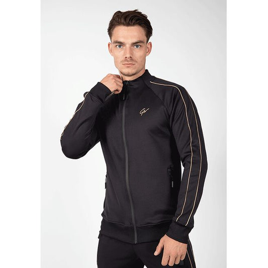 Gorilla Wear Wenden Track Jacket, Black/Gold