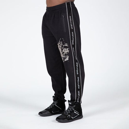 Gorilla Wear Buffalo Old School Workout Pants, Black/Grey