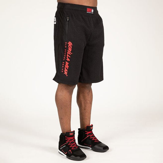 Gorilla Wear Augustine Old School Shorts, Black/Red