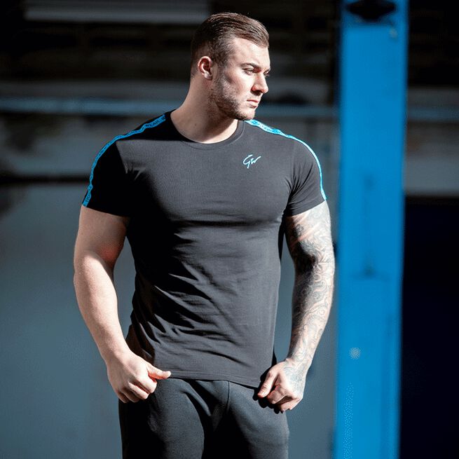 Gorilla Wear Chester T-Shirt, Black/Blue