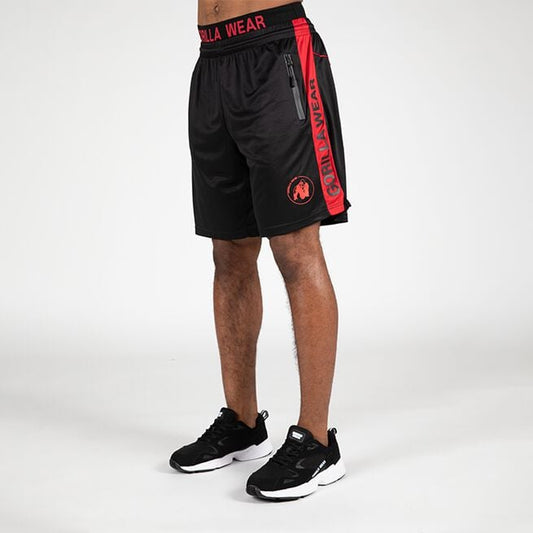 Gorilla Wear Atlanta Shorts, Black/Red