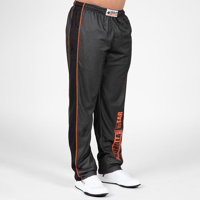 Gorilla Wear Wallace Mesh Pants, Grey/Orange