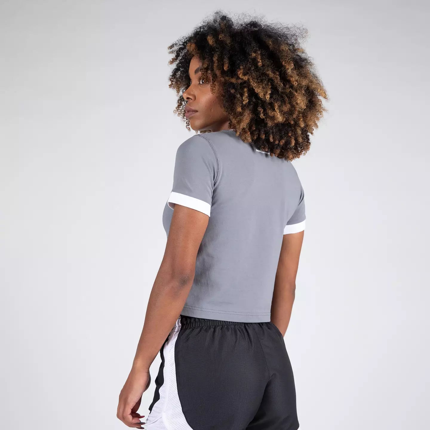 Gorilla Wear New Orleans Cropped T-Shirt, Grey