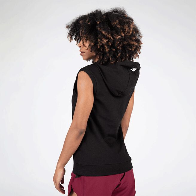 Gorilla Wear Virginia Sleeveless Hoodie, Black