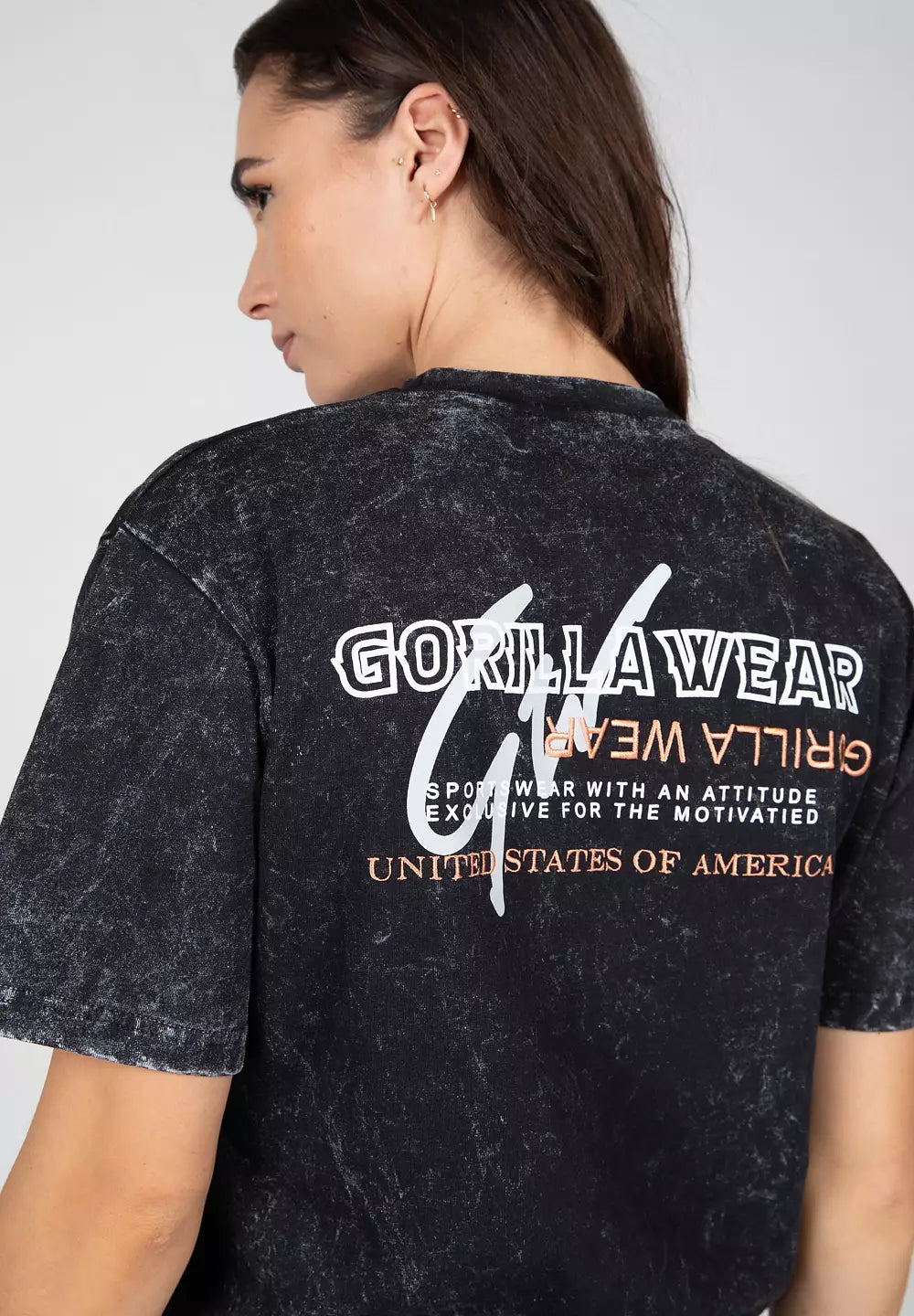 Gorilla Wear Medina Oversized T-Shirt, Washed Black
