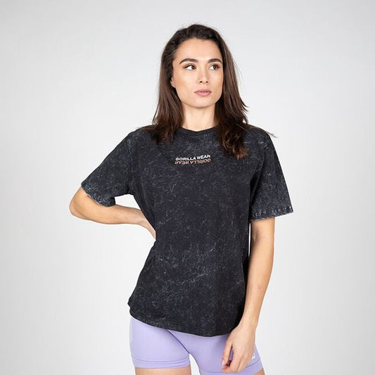 Gorilla Wear Medina Oversized T-Shirt, Washed Black