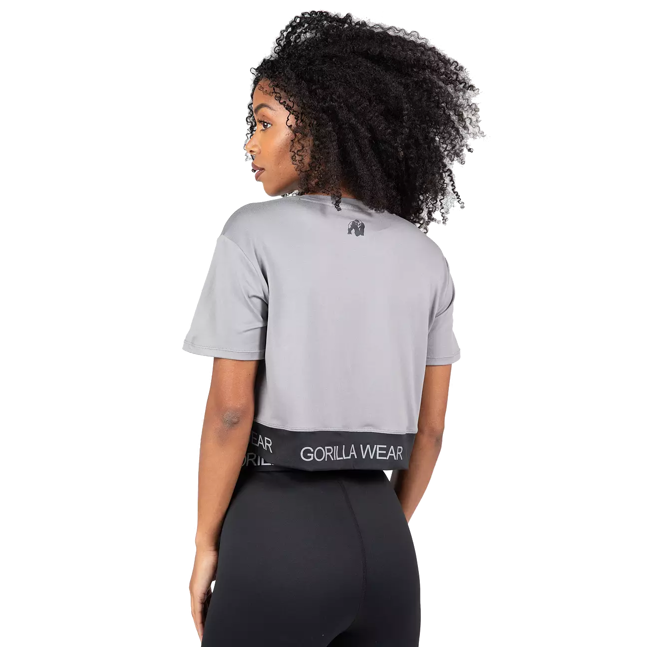 Gorilla Wear Colby Cropped T-Shirt, Grey