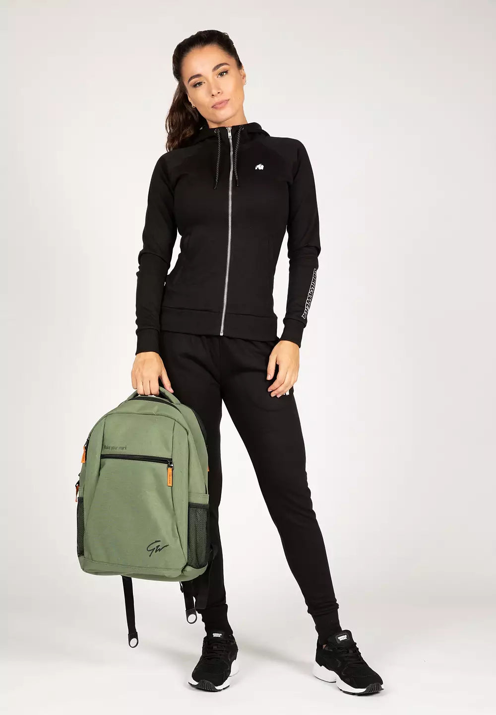 Gorilla Wear Marion Zipped Hoodie, Black