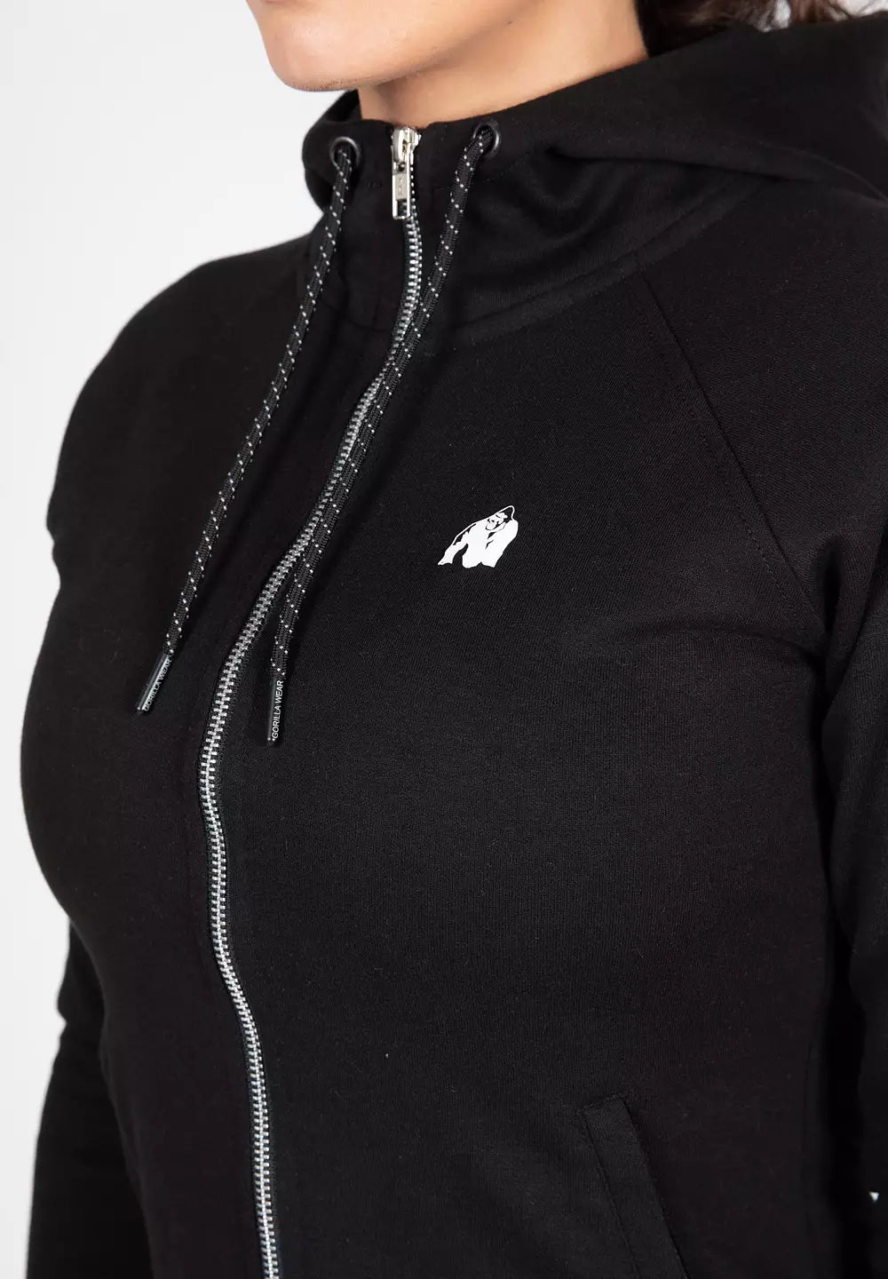 Gorilla Wear Marion Zipped Hoodie, Black