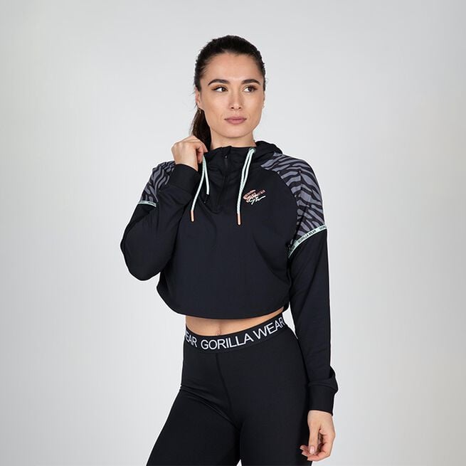 Gorilla Wear Zion Cropped Hoodie, Black