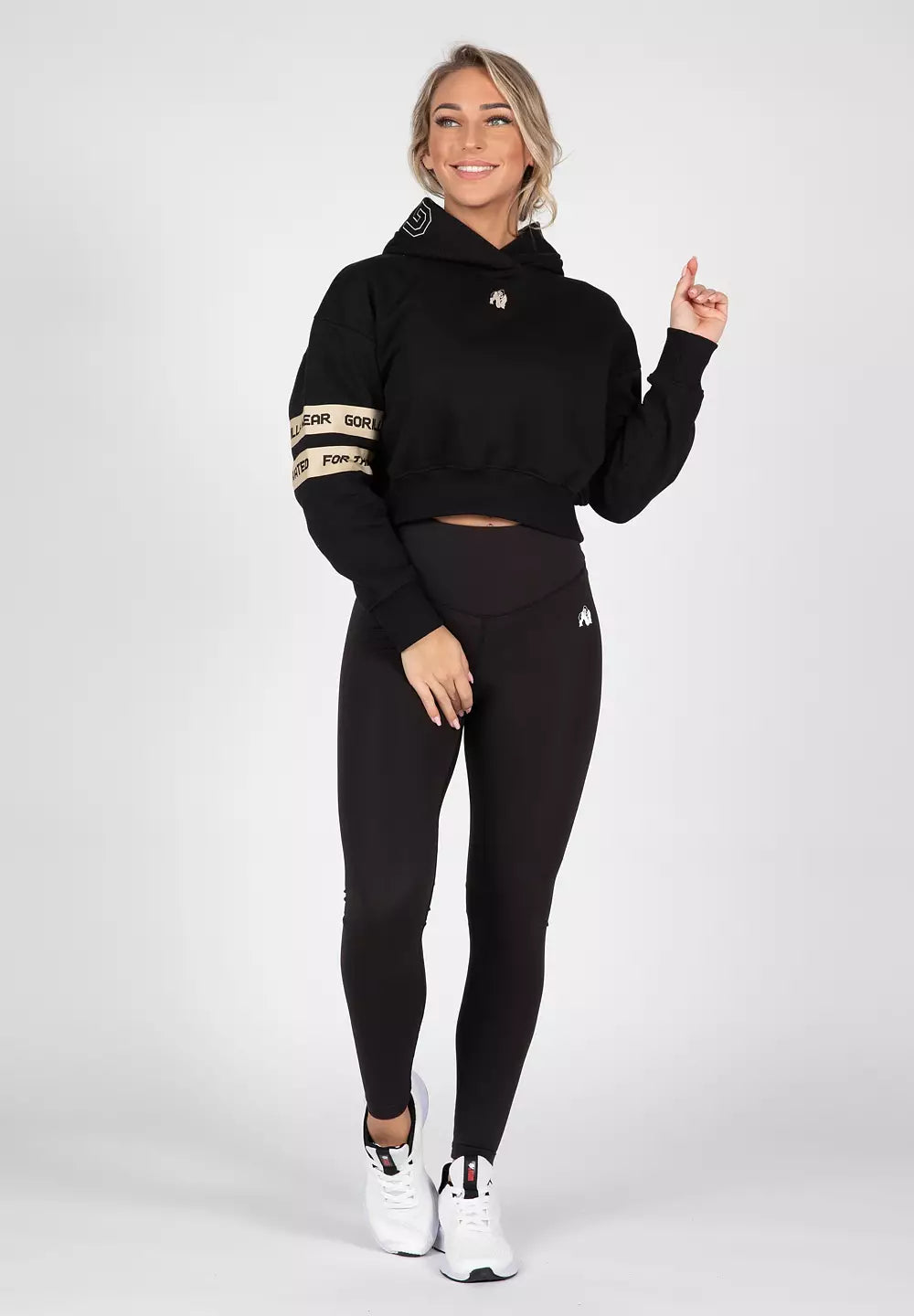 Gorilla Wear Tracey Cropped Hoodie, Black