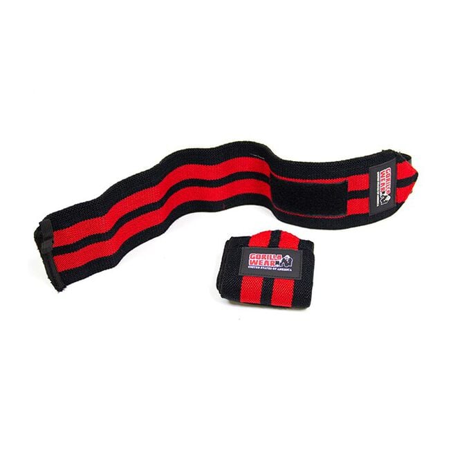 Gorilla Wear Wrist Wraps Pro, Black/Red