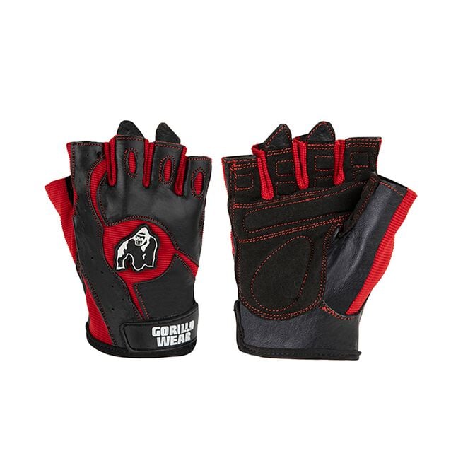 Gorilla Wear Mitchell Training Gloves, Black/Red