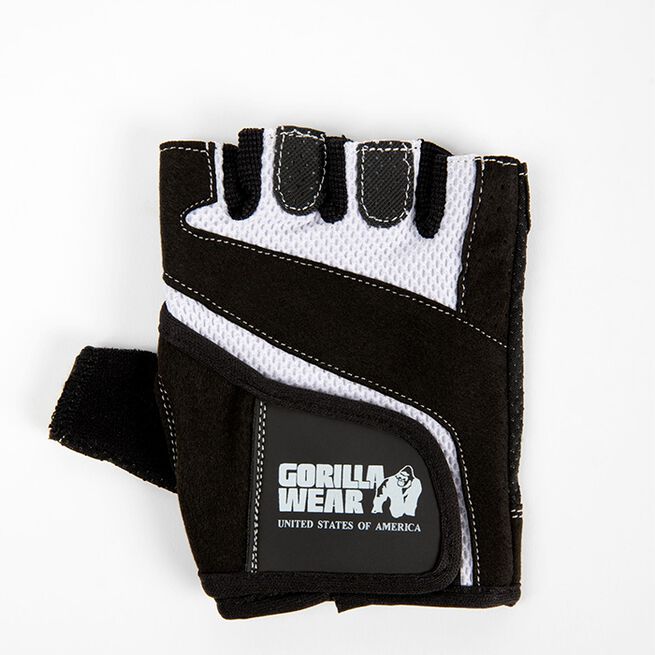 Gorilla Wear Women's Fitness Gloves, Black/White