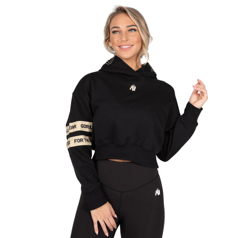 Gorilla Wear Tracey Cropped Hoodie, Black