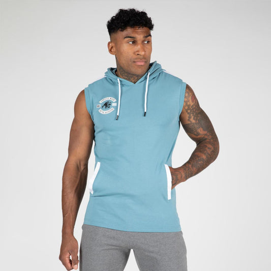 Gorilla Wear Oswego S/L Hooded T-Shirt, Blue