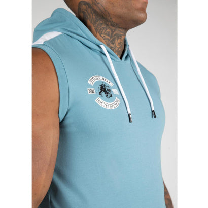 Gorilla Wear Oswego S/L Hooded T-Shirt, Blue