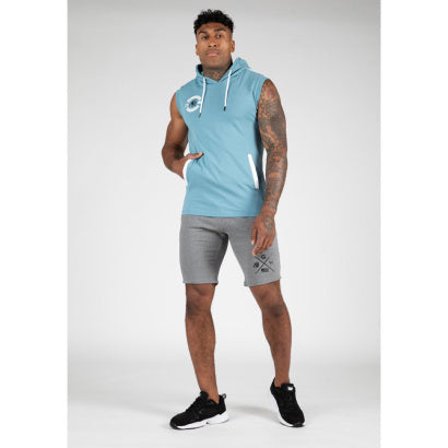 Gorilla Wear Oswego S/L Hooded T-Shirt, Blue