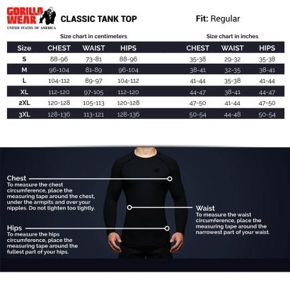 Gorilla Wear Classic Tank Top, Blue