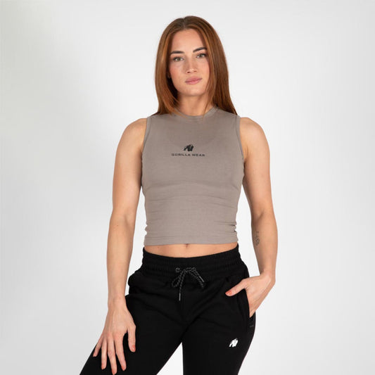 Gorilla Wear Livonia Crop Top, Beige