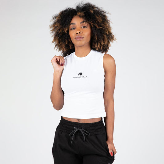 Gorilla Wear Livonia Crop Top, White