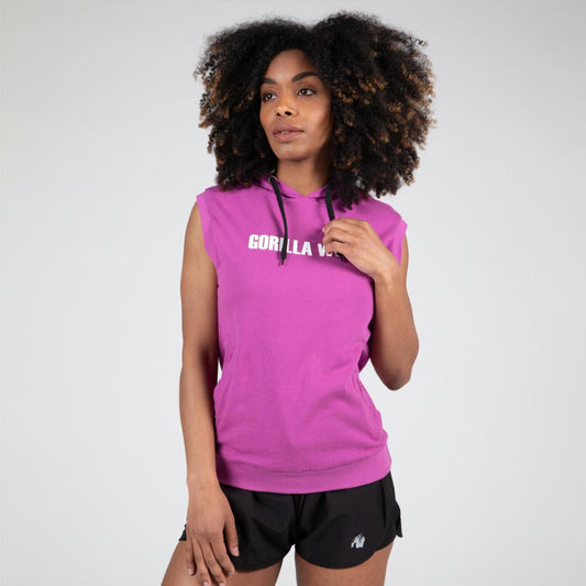 Gorilla Wear Virginia Sleeveless Hoodie, Pink