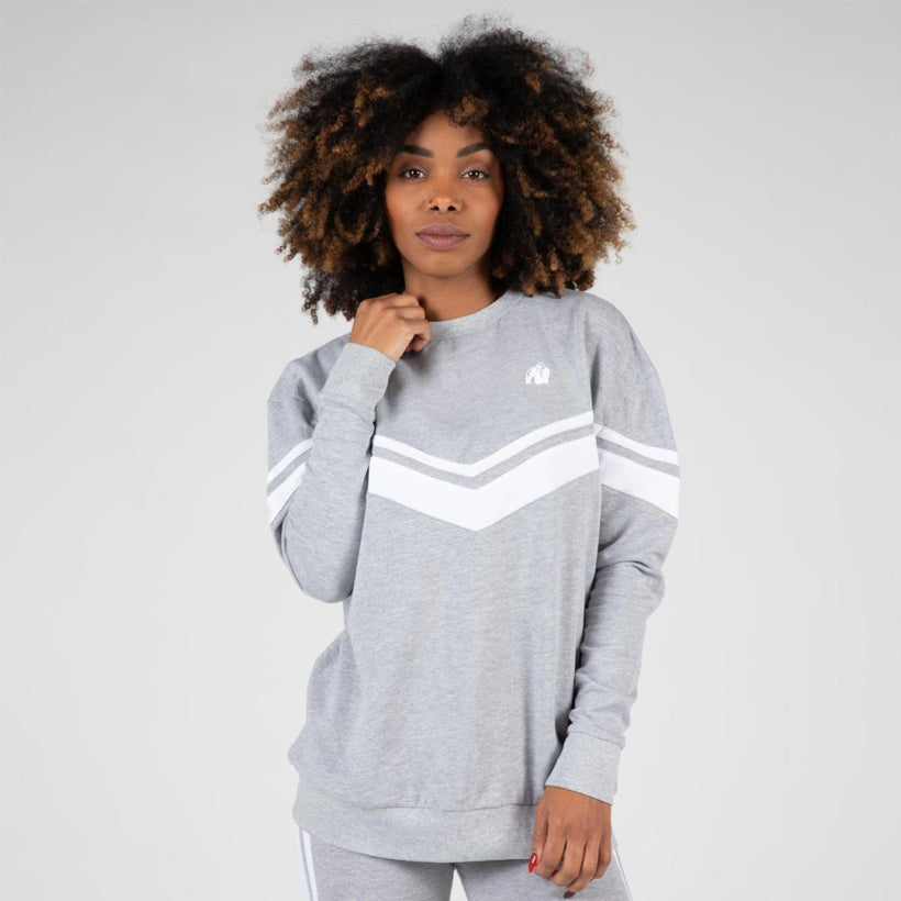 Gorilla Wear Hailey Oversized Sweatshirt, Grey Melange