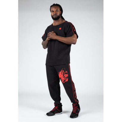 Gorilla Wear Buffalo Old School Workout Top, Black/Red