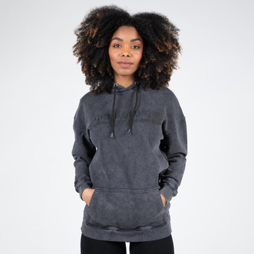 Gorilla Wear Crowley Oversized Women's Hoodie, Washed Grey
