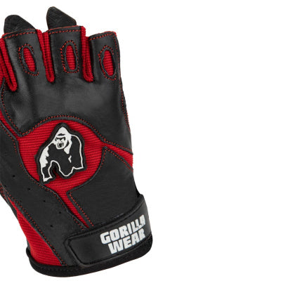 Gorilla Wear Mitchell Training Gloves, Black/Red