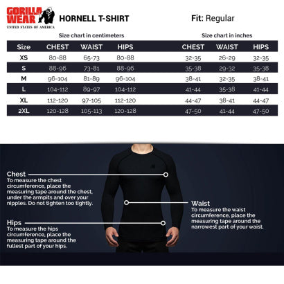Gorilla Wear Hornell T-Shirt, Black/Red