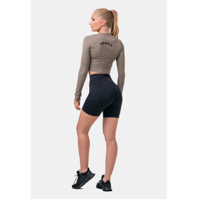 NEBBIA Fit Smart Biker Shorts, Black