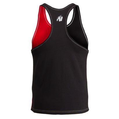 Gorilla Wear Sterling Stringer Tank Top, Black/Red