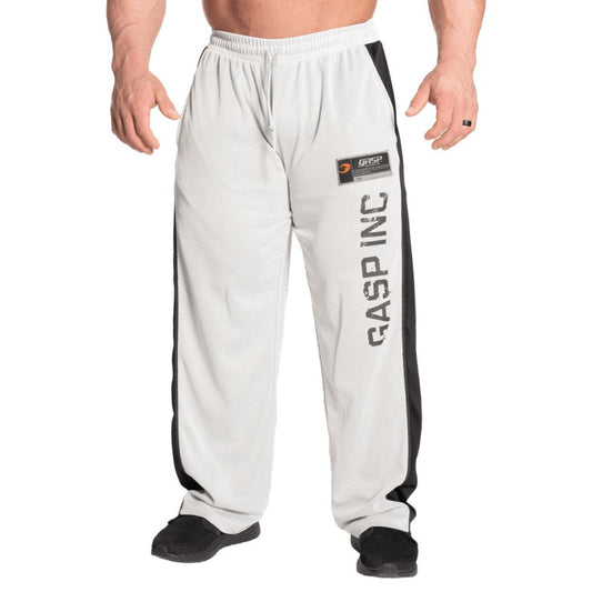 GASP No1 Mesh Pant, White/Grey