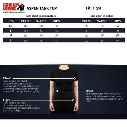 Gorilla Wear Aspen Tank Top, Dark Grey