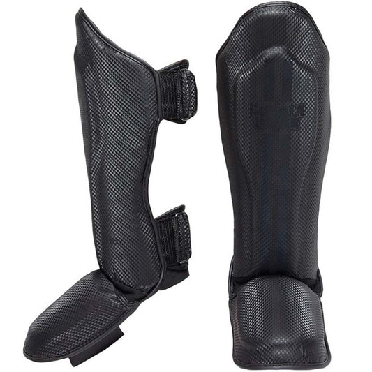 INTE INNE! Gorilla Wear Montello Shin Guards, Svart