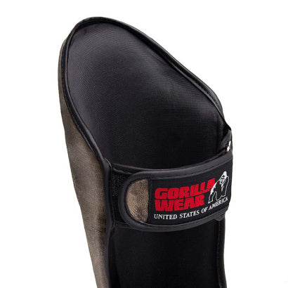 Gorilla Wear Yeso Shin Guards, Vintage Brown