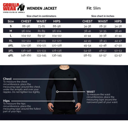 Gorilla Wear Wenden Track Jacket, Black/Gold