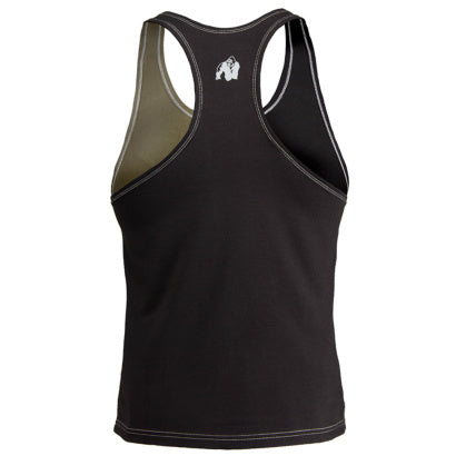 Gorilla Wear Sterling Stringer Tank Top, Black/Army Green