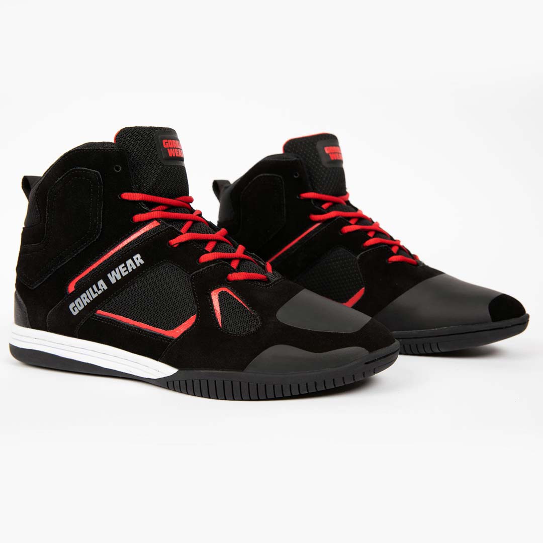 Gorilla Wear Troy High Tops, Black/Red