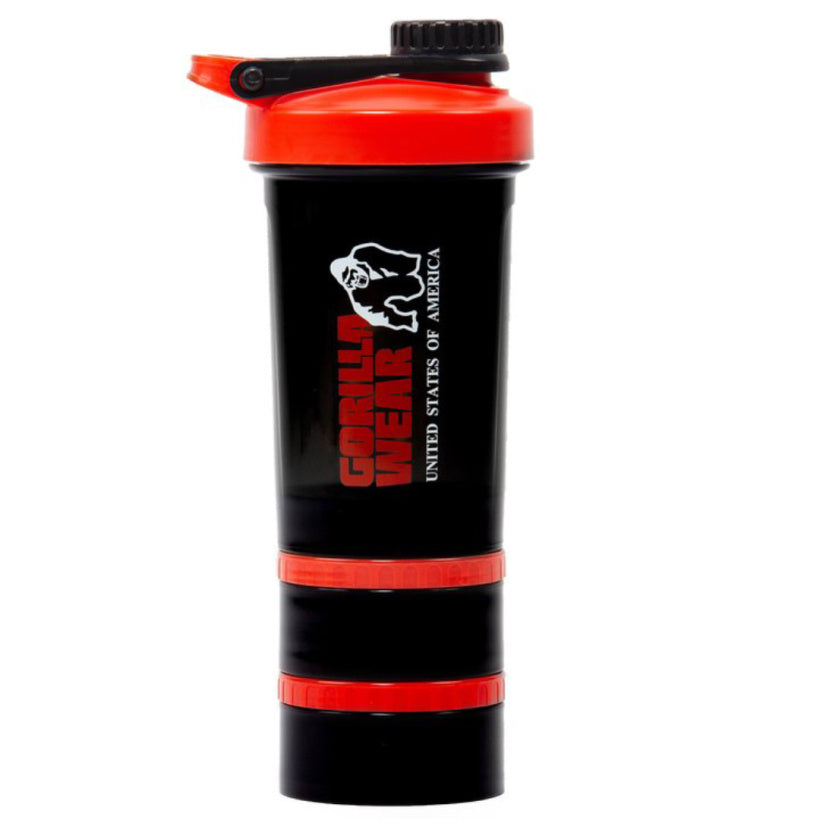 Gorilla Wear Shaker 2 Go 760 ml, Black/Red