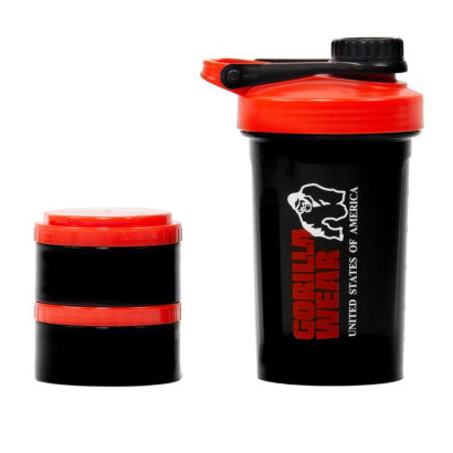 Gorilla Wear Shaker 2 Go 760 ml, Black/Red