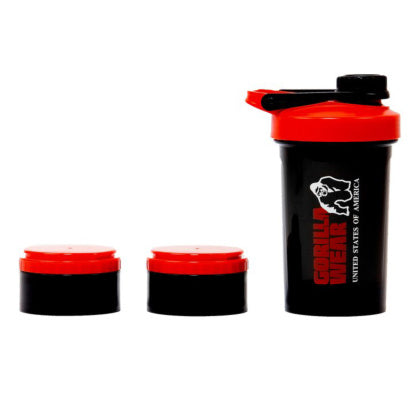 Gorilla Wear Shaker 2 Go 760 ml, Black/Red