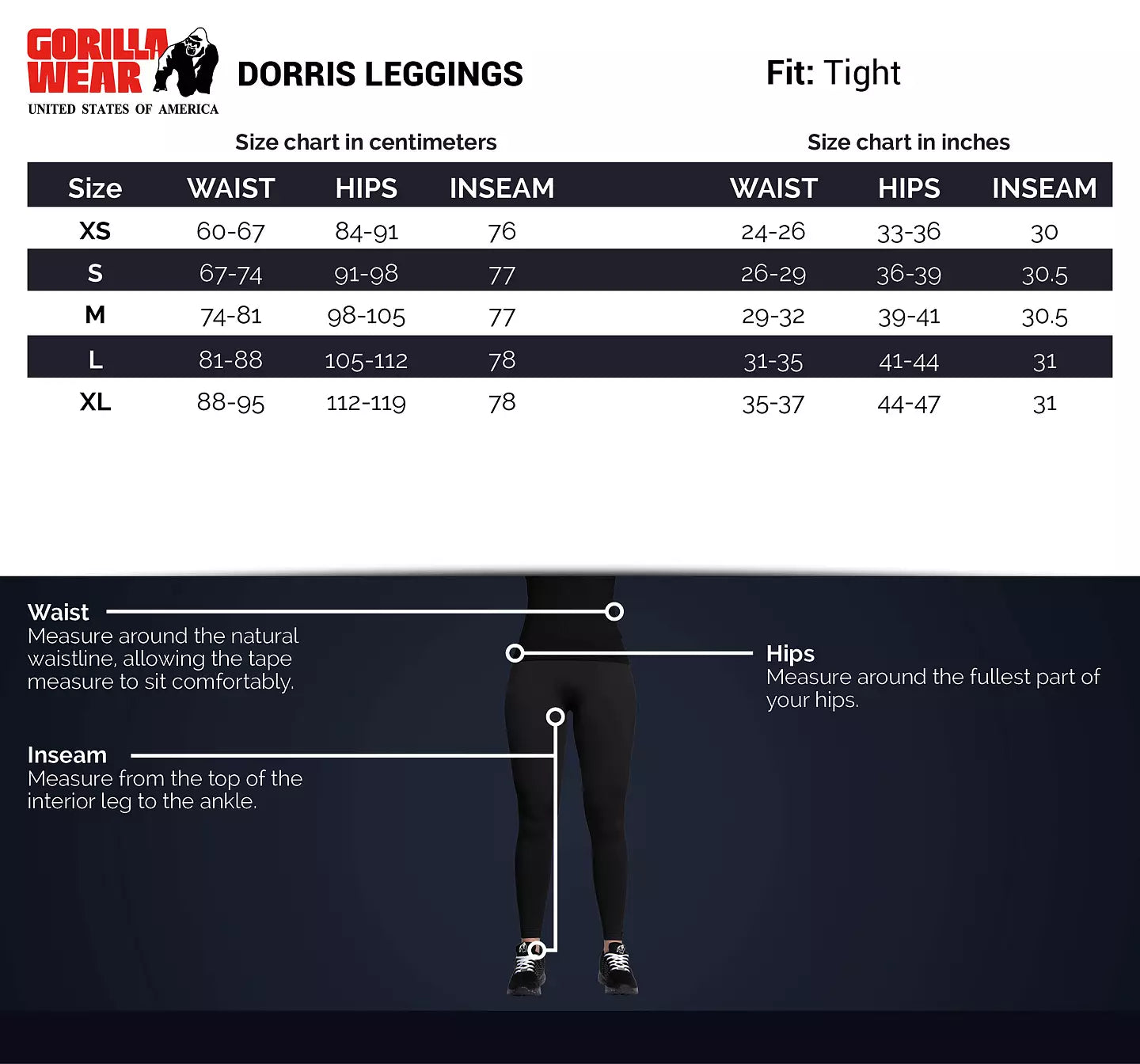 Gorilla Wear Dorris Leggings, Violet