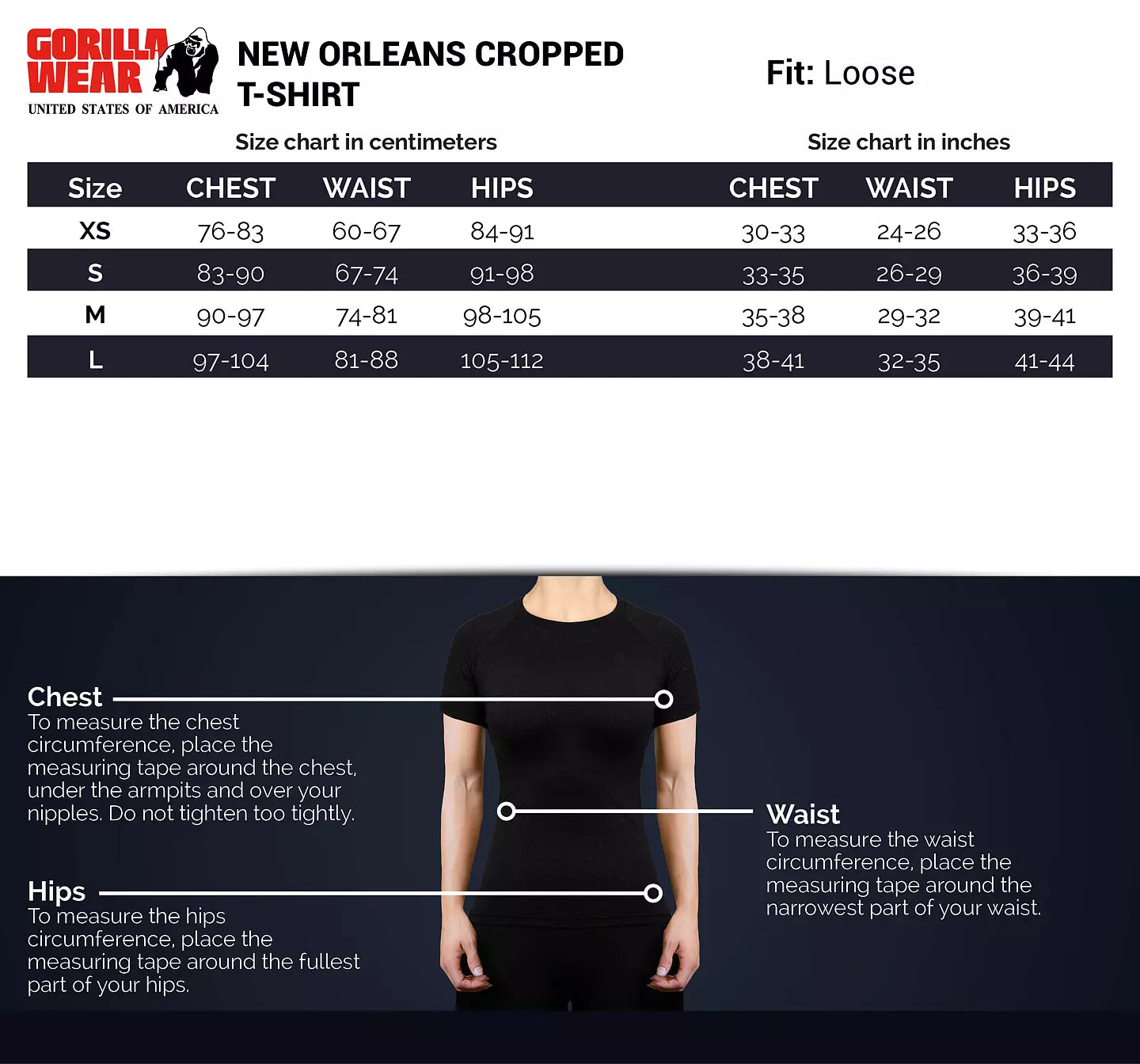 Gorilla Wear New Orleans Cropped T-Shirt, Grey
