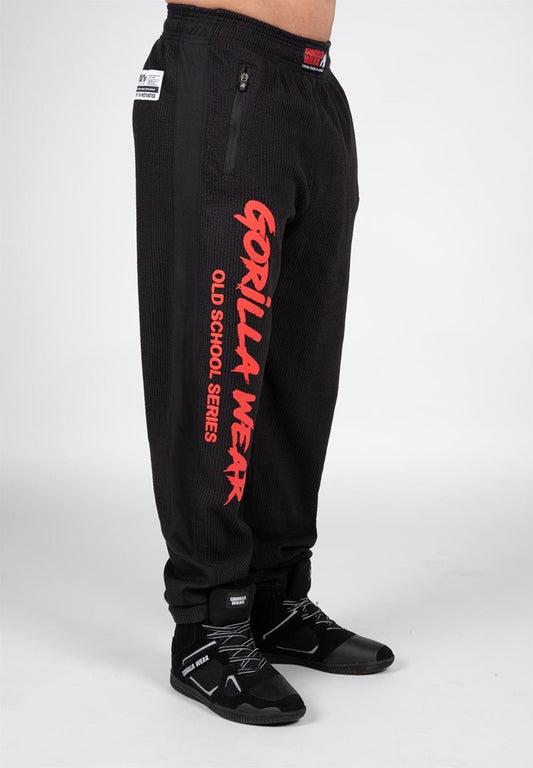 Gorilla Wear Augustine Old School Pants, Black/Red