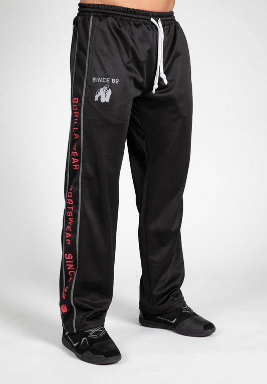 Gorilla Wear Functional Mesh Pants, Black/Red