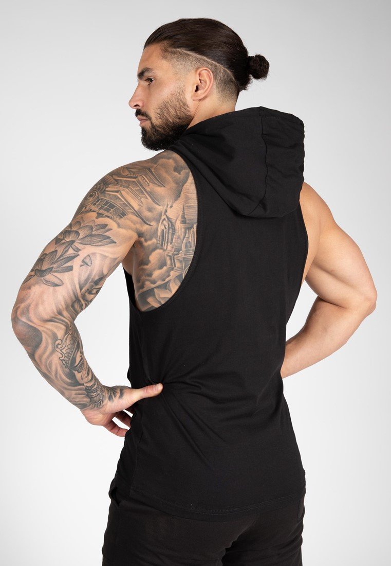 Gorilla Wear Rogers Hooded Tank Top, Black