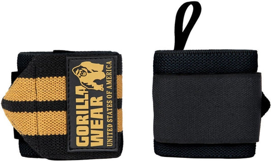 Gorilla Wear Wrist Wraps Pro, Black/Gold