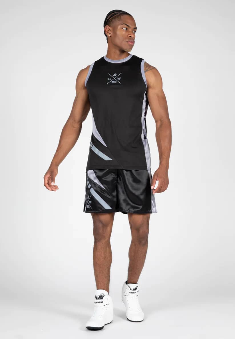 Gorilla Wear Hornell Tank Top, Black/Grey